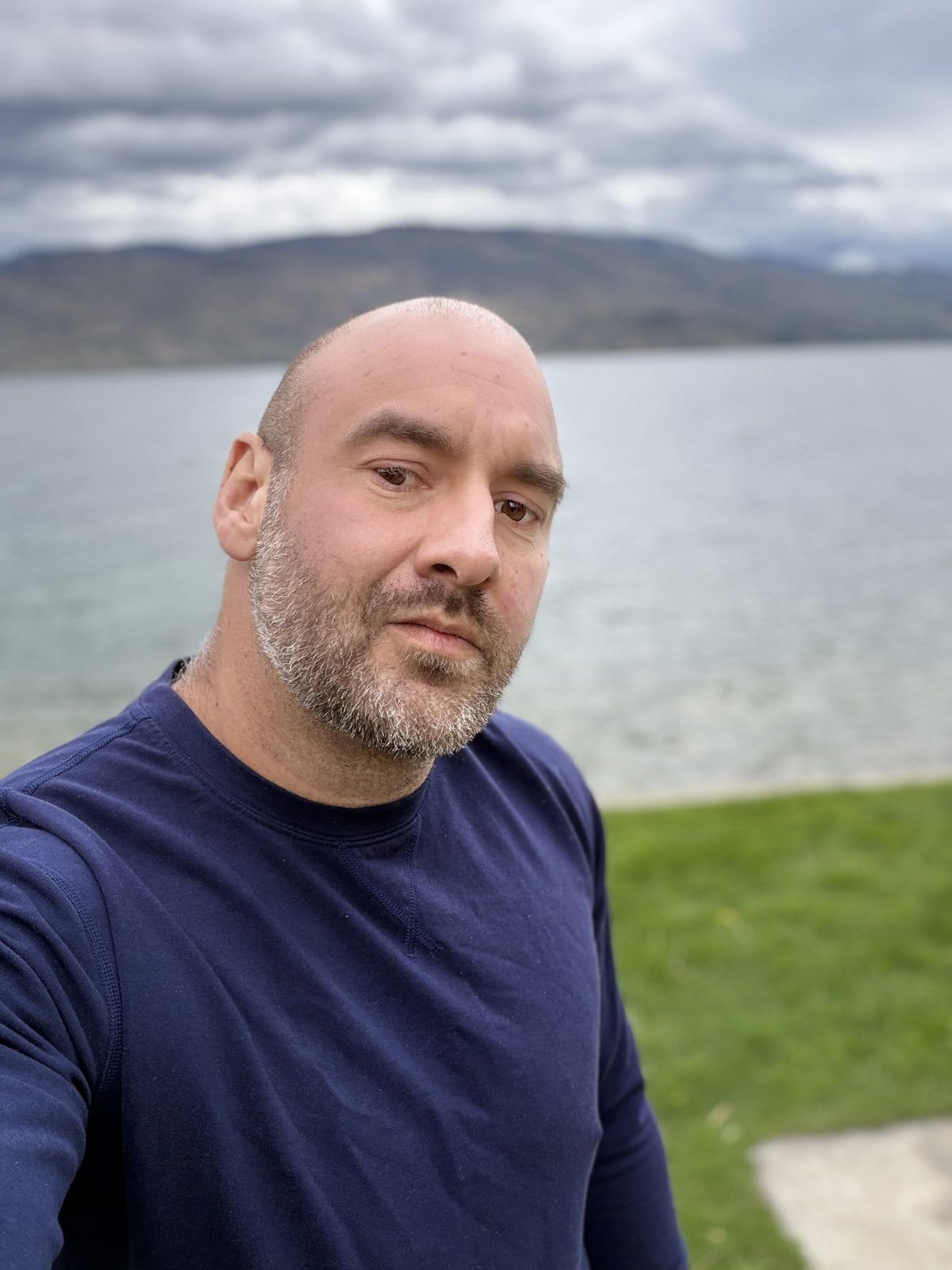 Ash Simpson, mortgage broker and owner of Insight Mortgage, at Okanagan Lake in Kelowna